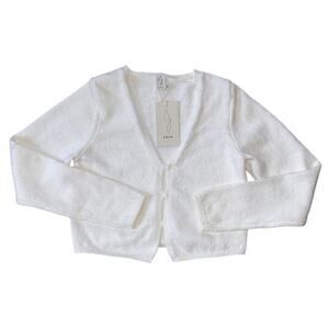 NWT Joie V-Neck Cotton Cardigan Sweater Size 6